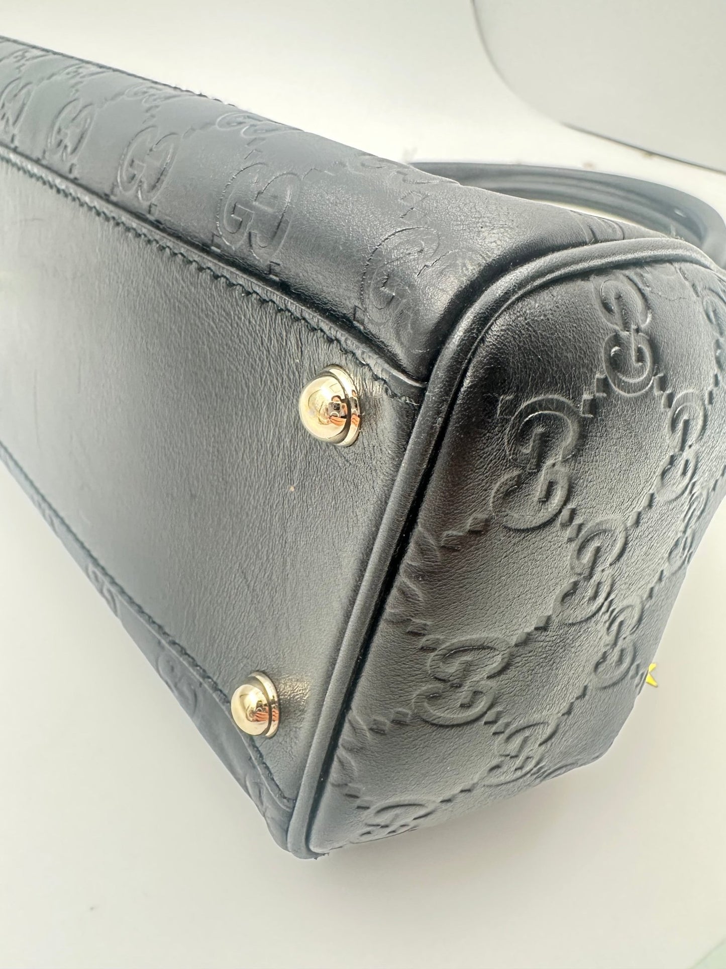 Gucci Jackie Medium in pelle Guccissima nera – 2000s - Etoilux