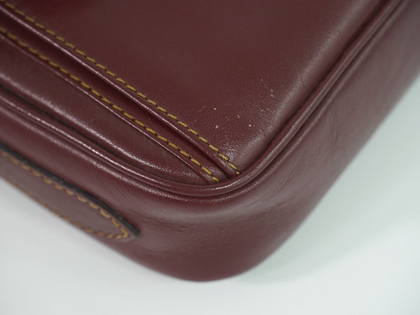 Cartier Must de Cartier Bordeaux in Pelle – Crossbody Vintage - Etoilux