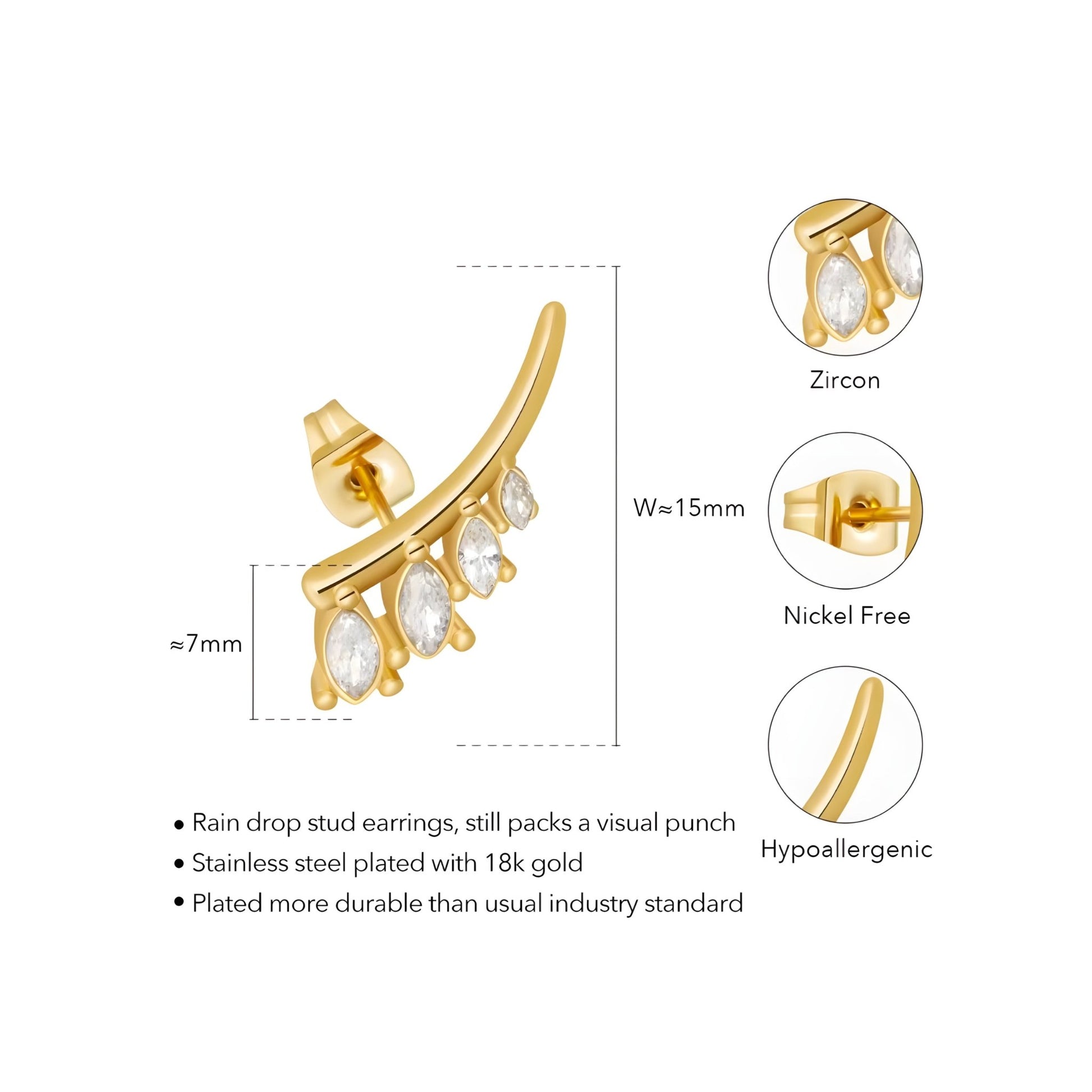 BEHI DASHA EARRINGS - Etoilux