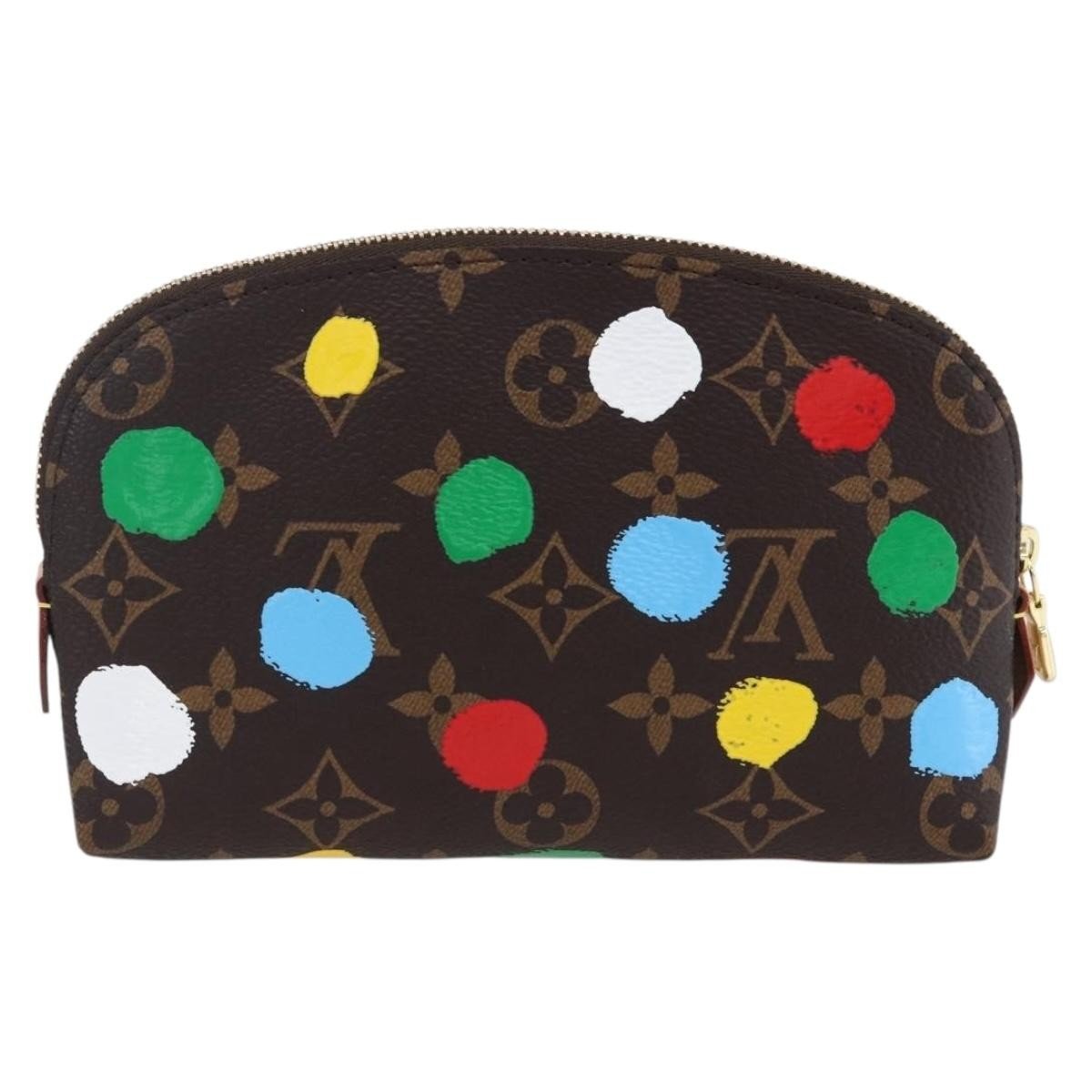 Louis Vuitton × Yayoi Kusama Cosmetic Pouch Tela Monogram Pois Dipinti 2023 - Etoilux