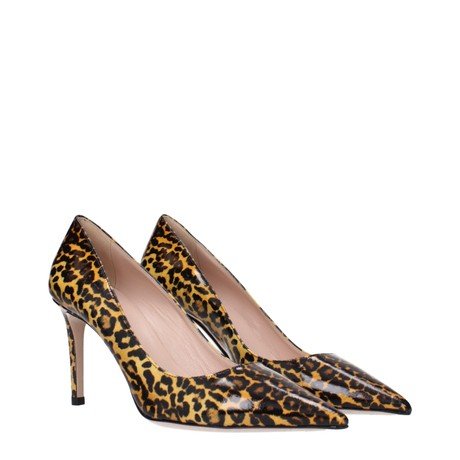 Décolleté Miu Miu a Punta in Pelle Leopardata - Nuove con Etichetta - Etoilux