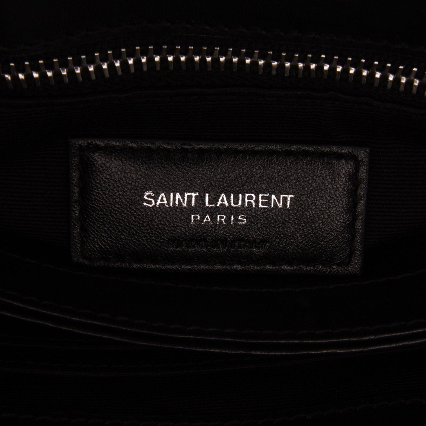 Saint Laurent – Borsa a Tracolla in Shearling Nero – 2018 - Etoilux