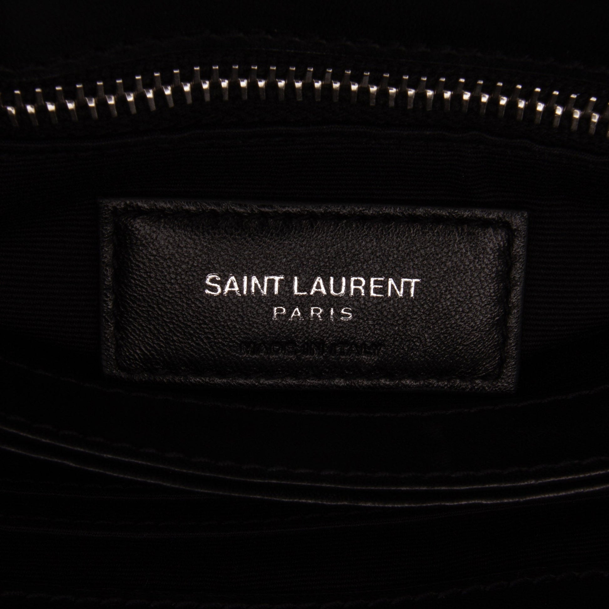 Saint Laurent – Borsa a Tracolla in Shearling Nero – 2018 - Etoilux