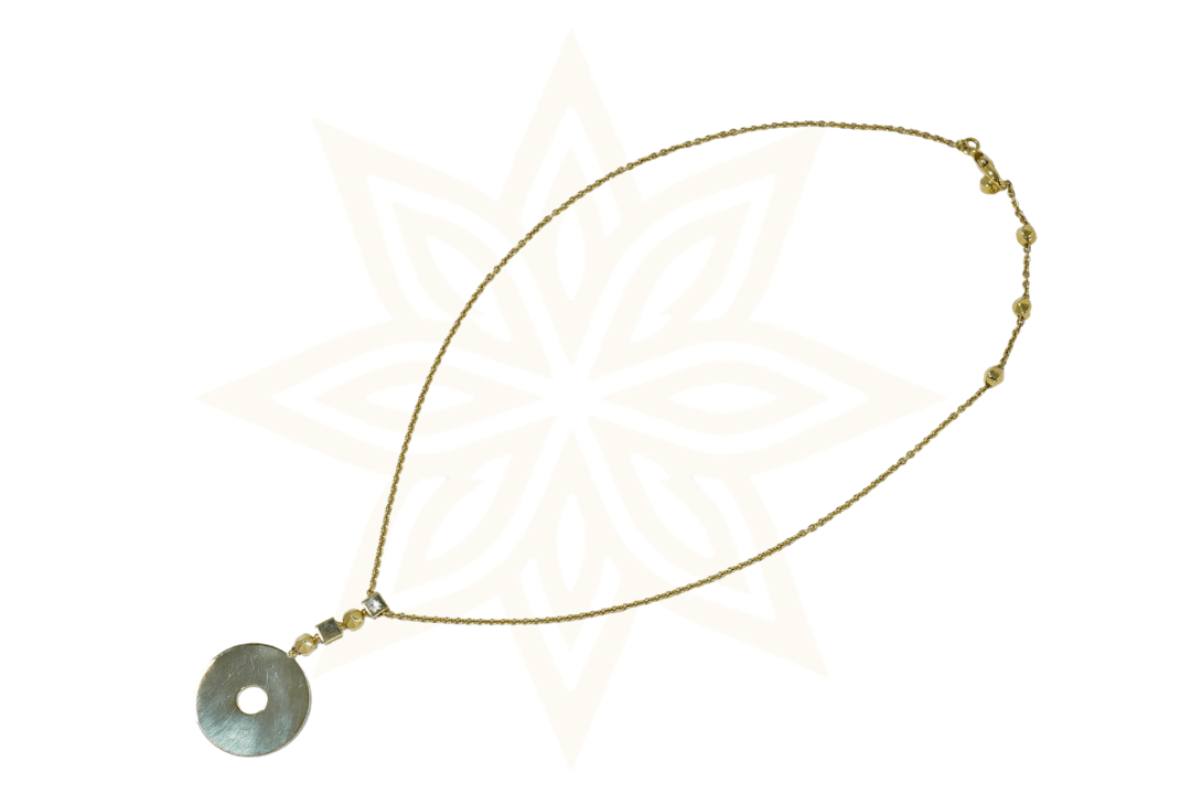 Collana Bulgari in Oro Giallo 18kt con Pendente a Disco - Etoilux