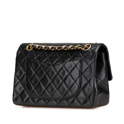 Chanel – Classic Flap Small Double Flap in Pelle di Agnello Nera - Etoilux