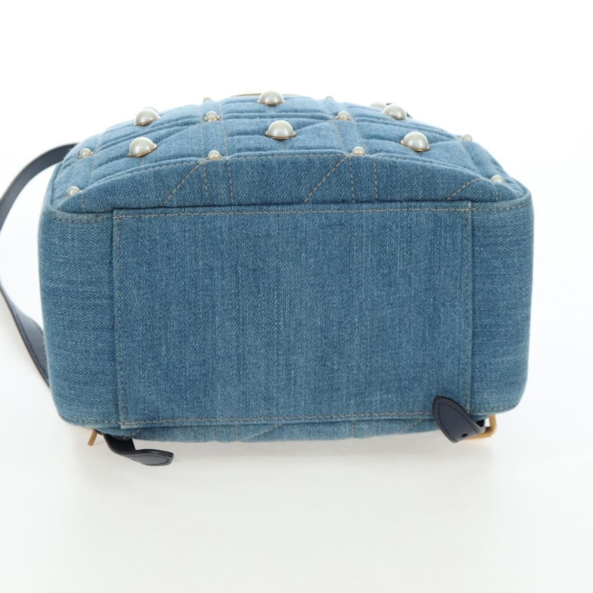 Gucci Zaino GG Marmont Pearly Small Denim Matelassé Blu – 24 cm - Etoilux