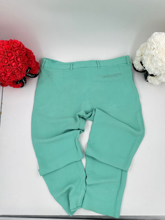 Miu Miu – Pantaloni Sartoriali Verde Acqua | Taglia 44 - Etoilux