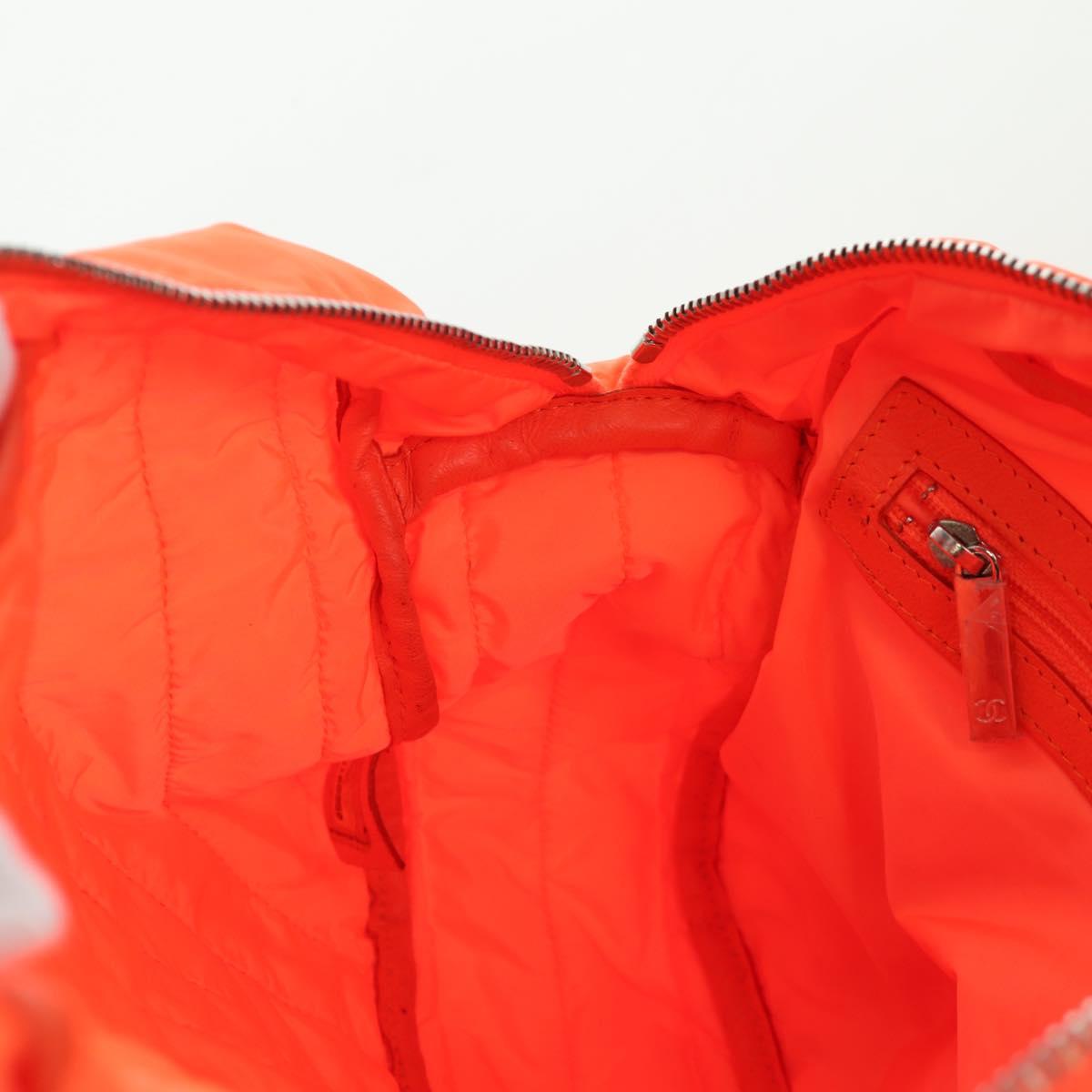Chanel Coco Cocoon Flap Nylon Arancio Neon – Hardware Argento – 29 cm - Etoilux