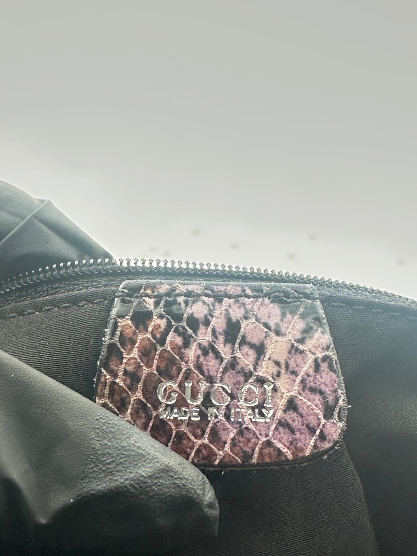 Gucci Jackie Hobo in Pelle Stampa Pitone – Vintage - Etoilux