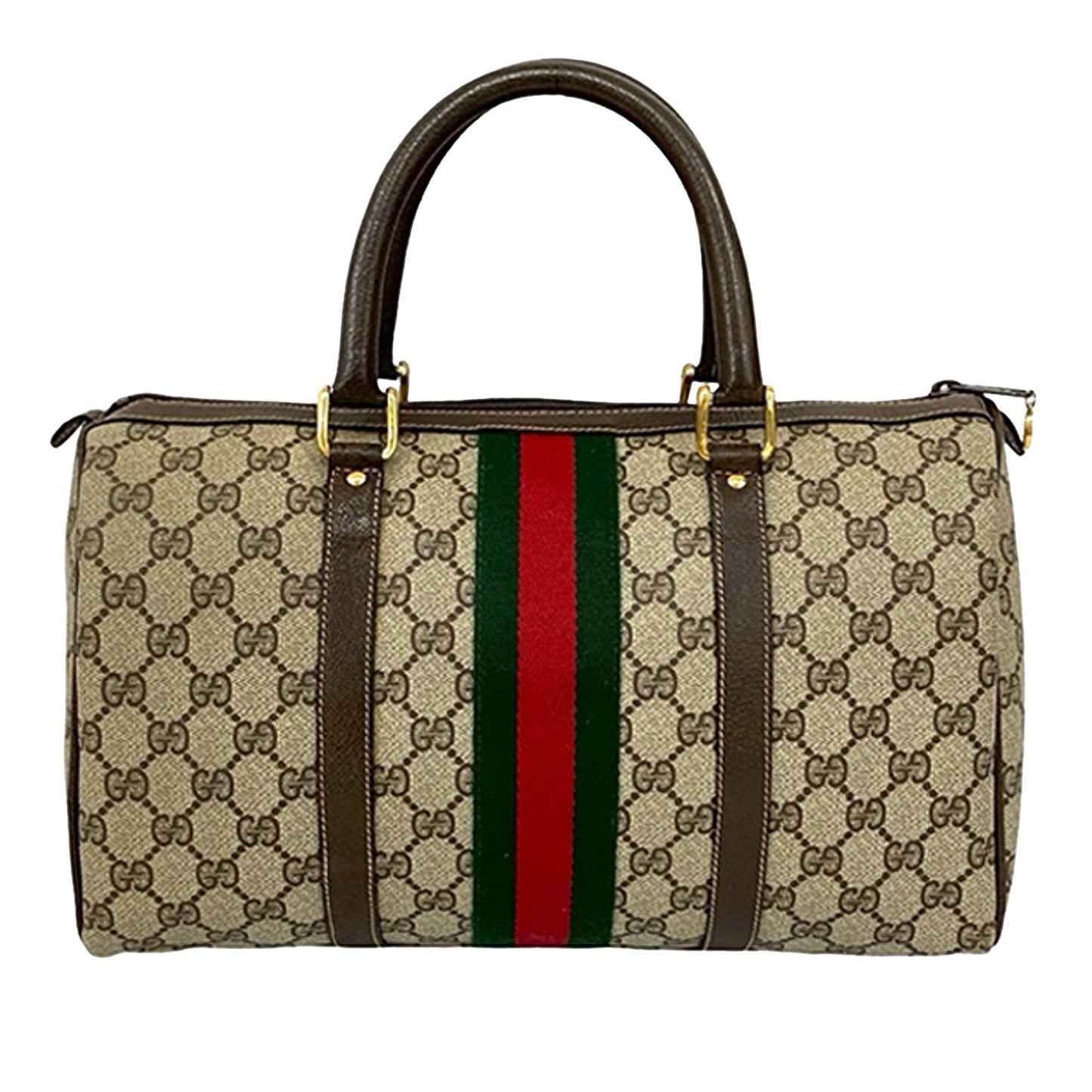 Gucci GG Supreme Web Boston – Tela GG Supreme con Fascia Web - Etoilux