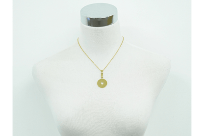 Collana Bulgari in Oro Giallo 18kt con Pendente a Disco - Etoilux