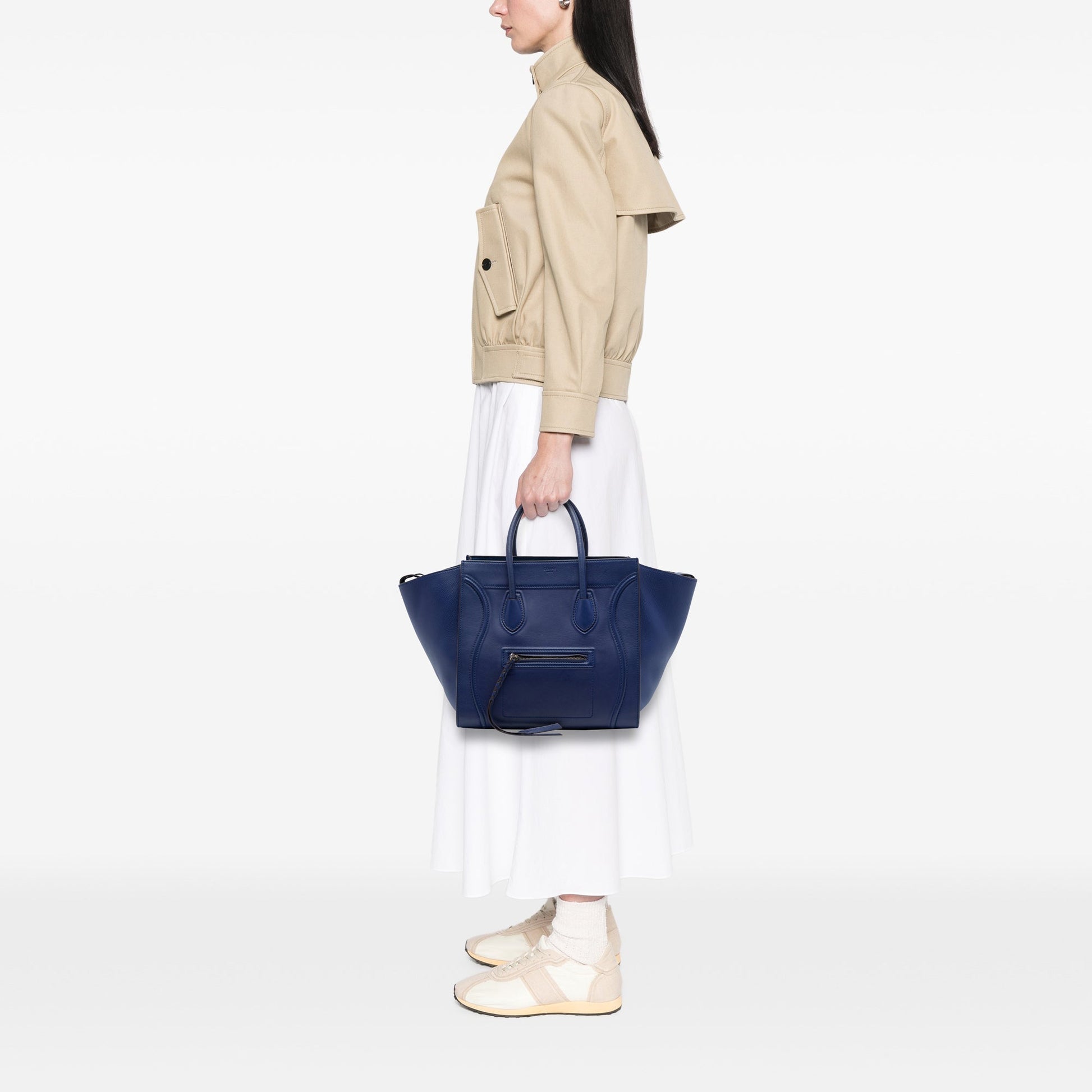 Céline Phantom Luggage Medium Pelle Blu Navy – 2013 - Etoilux