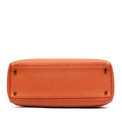 Hermès Kelly II Retourne 35 in Pelle Togo Arancione – 2014 - Etoilux