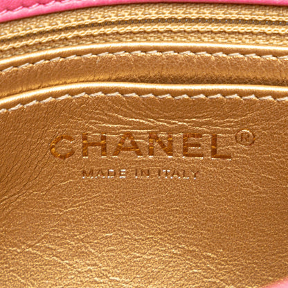 Chanel Pearl Crush Mini Flap Quadrata Pelle d'Agnello Rosa 2019 – 16 cm - Etoilux