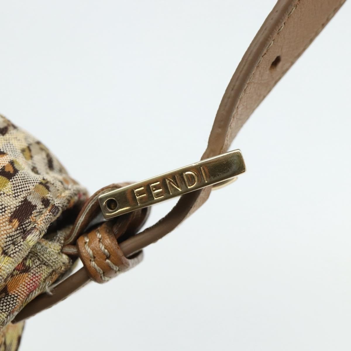 Fendi Mamma Baguette Zucca Floral Canvas Multicolor Hardware Oro – 27 cm - Etoilux