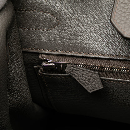 Hermès Birkin Retourne 30 Pelle Togo Etain – Hardware Palladiato - Etoilux