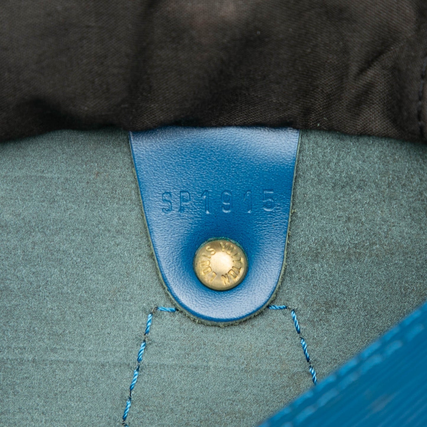 Louis Vuitton Speedy 25 Pelle Epi blu – 1995 - Etoilux