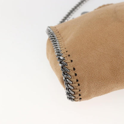 Stella McCartney Falabella Fold Over Shaggy Tiny – Beige / 18 cm - Etoilux