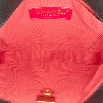 Chanel Small Flap con Catena Pelle di Vitello Trapuntata Nera – 2021/2024 - Etoilux