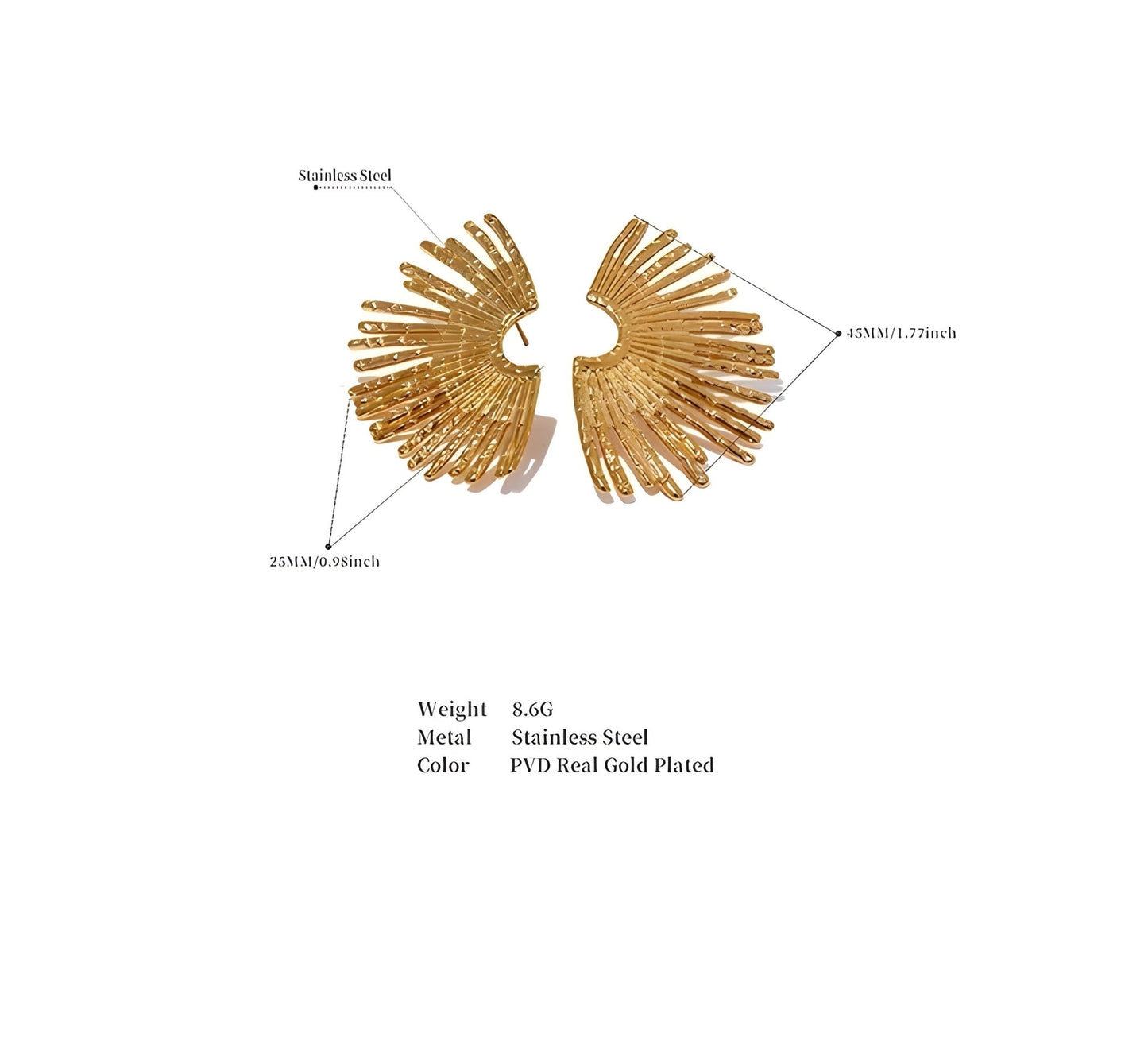 BEHI INDIGO EARRINGS - Etoilux