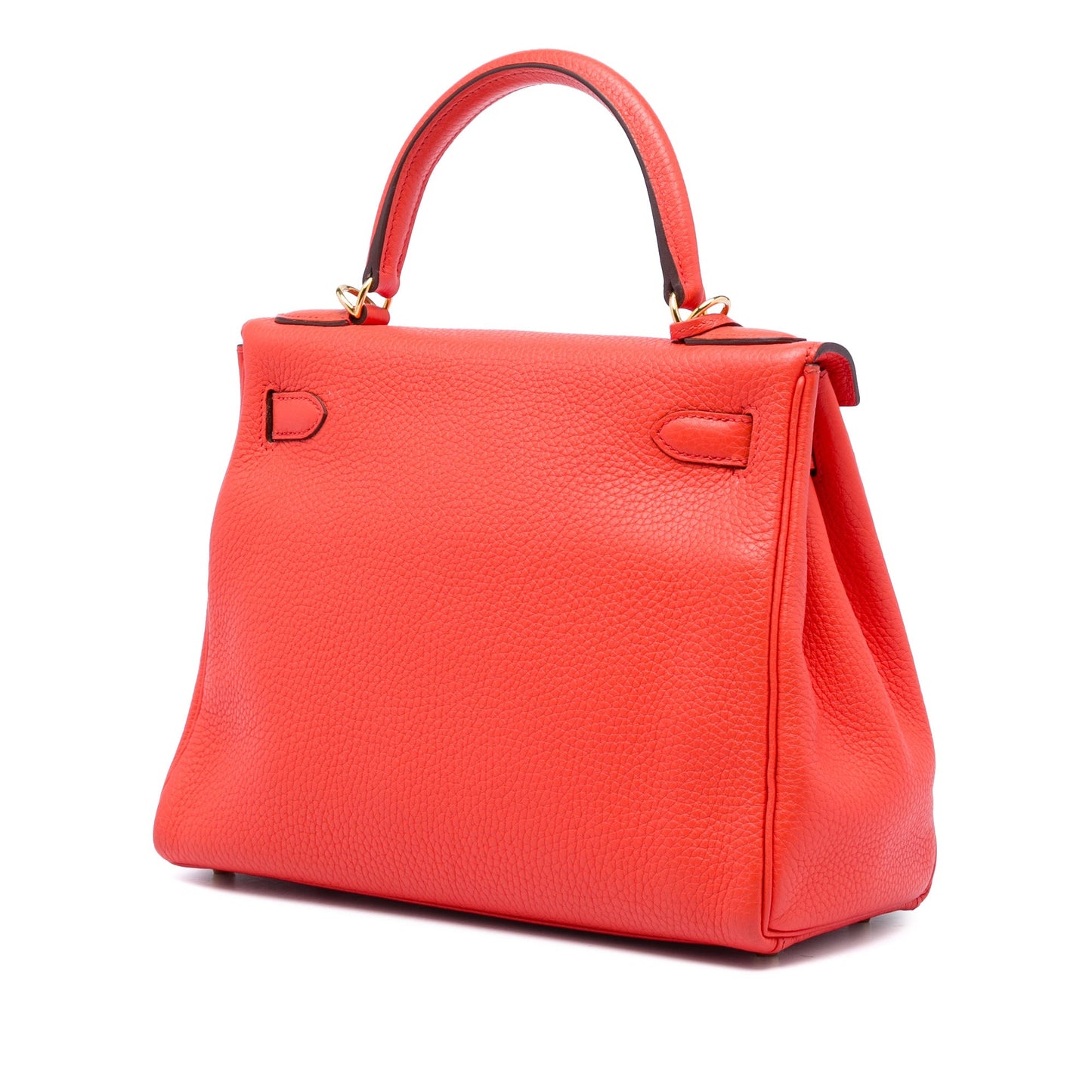 Hermès Kelly 28 Retourne in Taurillon Clemence Rouge Capucine – Gold Hardware – 2015 - Etoilux