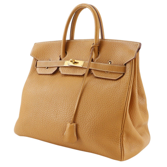 Hermès Haut à Courroies 32 – Pelle Fjord color cammello, ferramenta dorata – 1997 - Etoilux