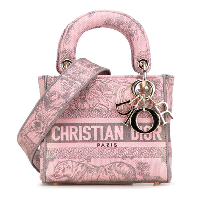 Christian Dior – Lady D-Lite Mini – Toile de Jouy Ricamata Rose (2023)