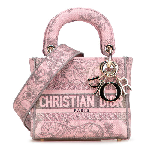 Christian Dior – Lady D-Lite Mini – Toile de Jouy Ricamata Rose (2023)