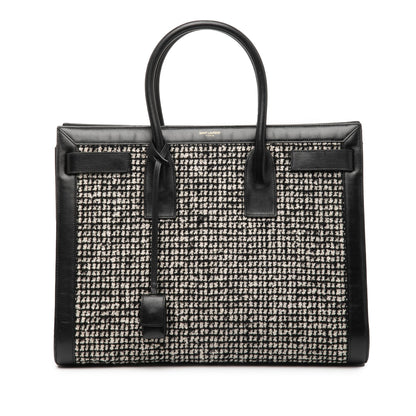 Saint Laurent – Sac de Jour Large Tweed & Leather – Nero – 2014