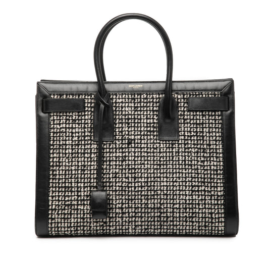 Saint Laurent – Sac de Jour Large Tweed & Leather – Nero – 2014