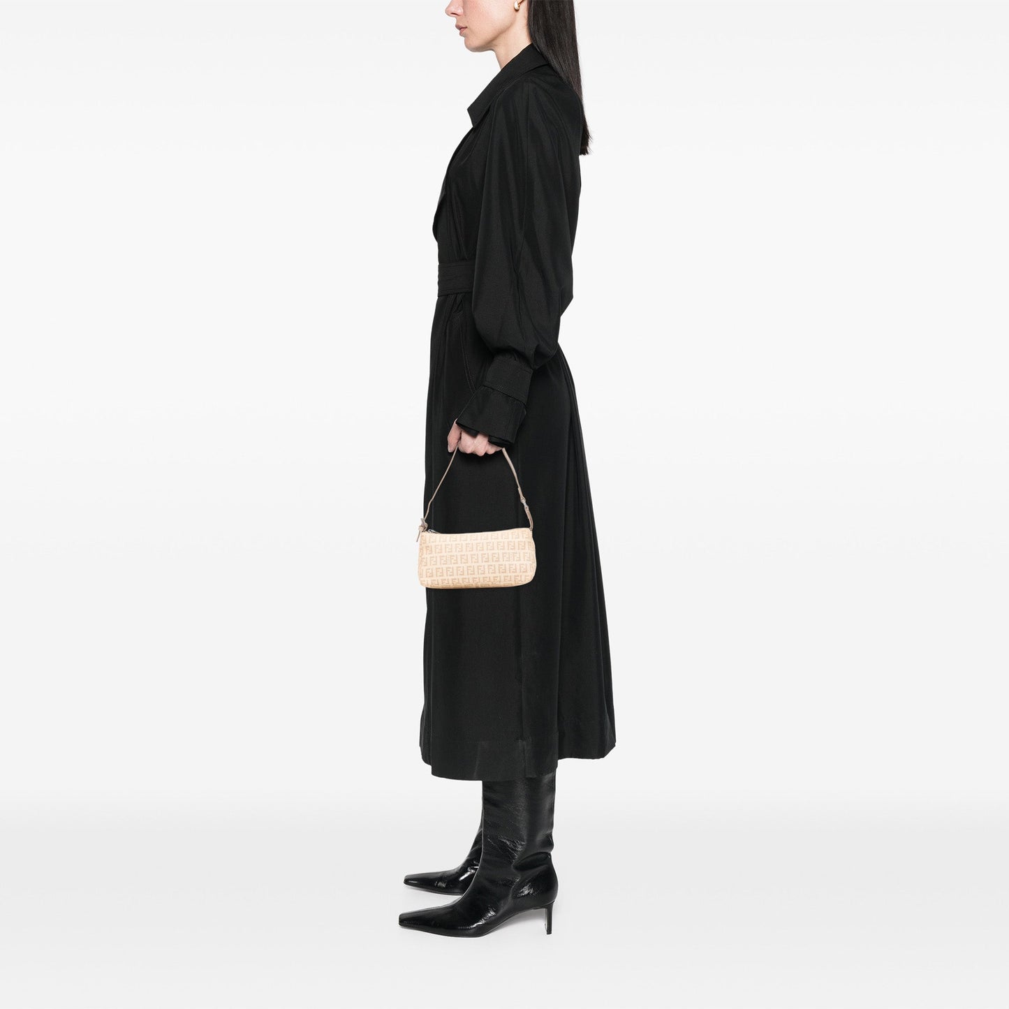 Fendi Baguette Mini Zucchino Canvas Beige – 8BR246