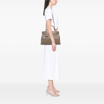 Hermès – Kelly II Retourne 35 in pelle Swift Etoupe