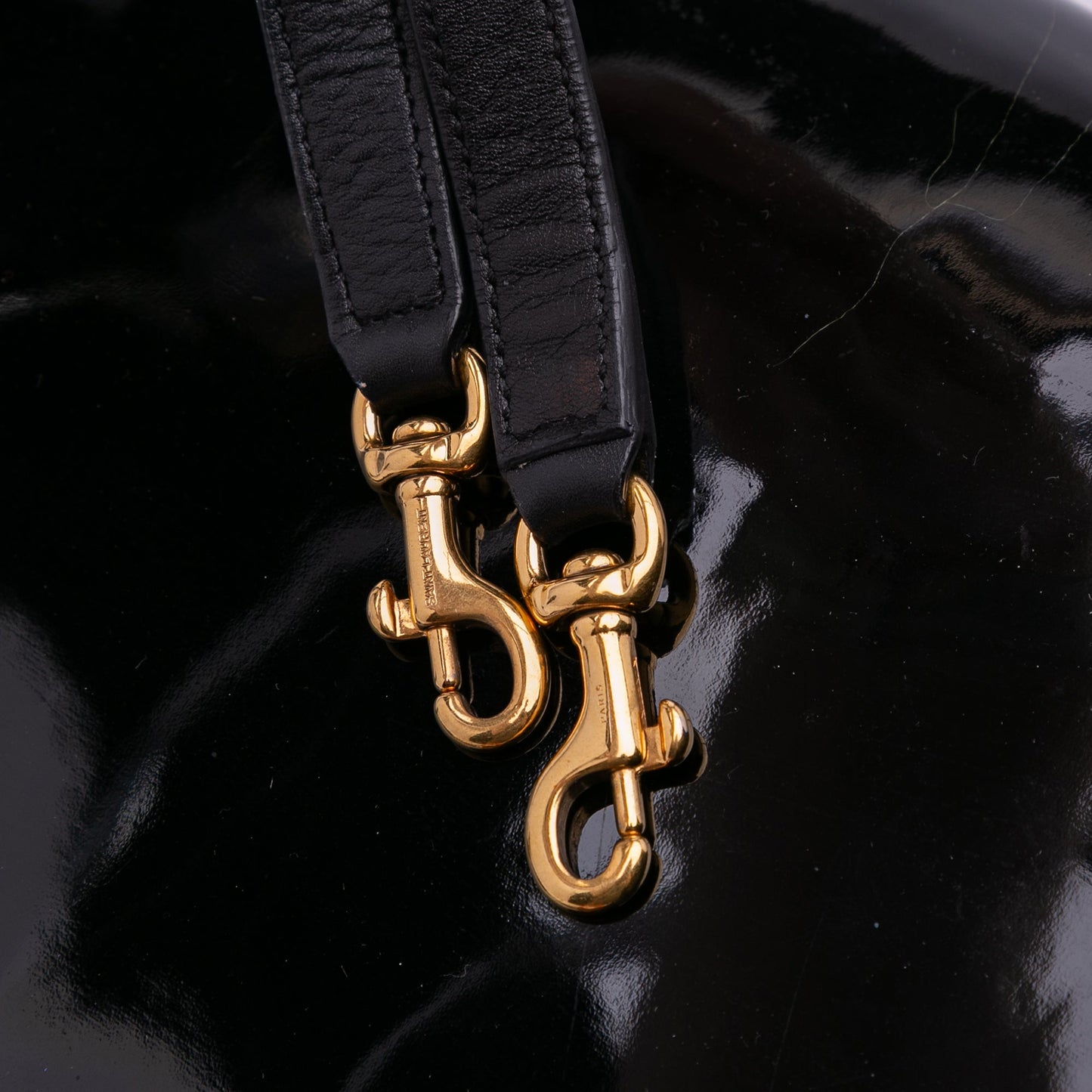 Saint Laurent Sac de Jour Large in pelle verniciata nera – 2014