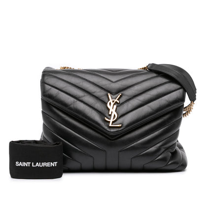 SAINT LAURENT – LouLou Medium in pelle matelassé nera (2020)