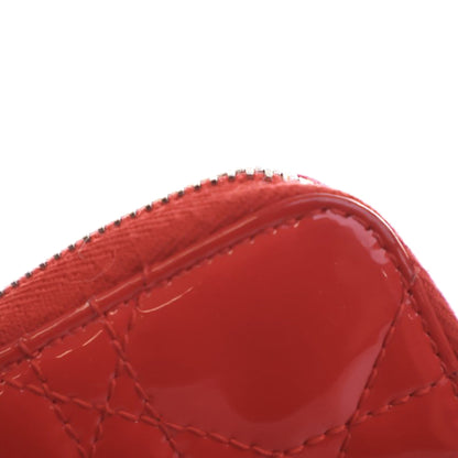 Christian Dior – Portafoglio Lady Dior in Vernice Rosso Corallo – 2014