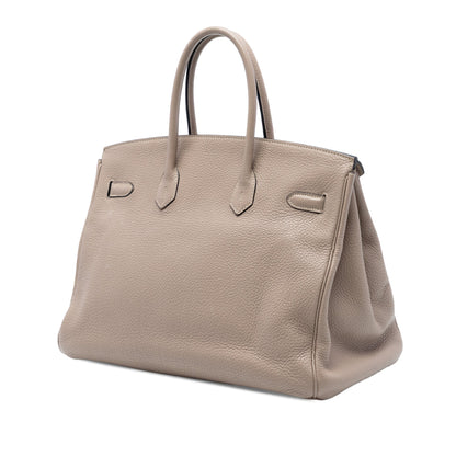 Hermès Birkin 35 Togo Gris Tourterelle Palladium Hardware 2009