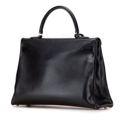 Hermès – Kelly Retourne 35 in Pelle Gulliver Noir (1997)