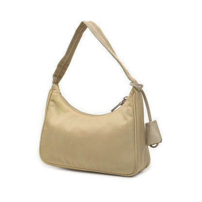 Prada Re-Edition 2000 Mini Bag Nylon Beige – 22 cm