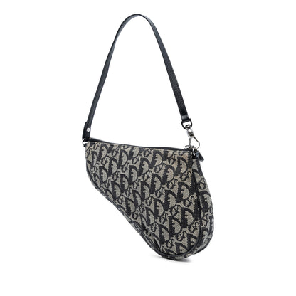 Dior Mini Saddle Pochette in tela Diorissimo – Nero (2002)