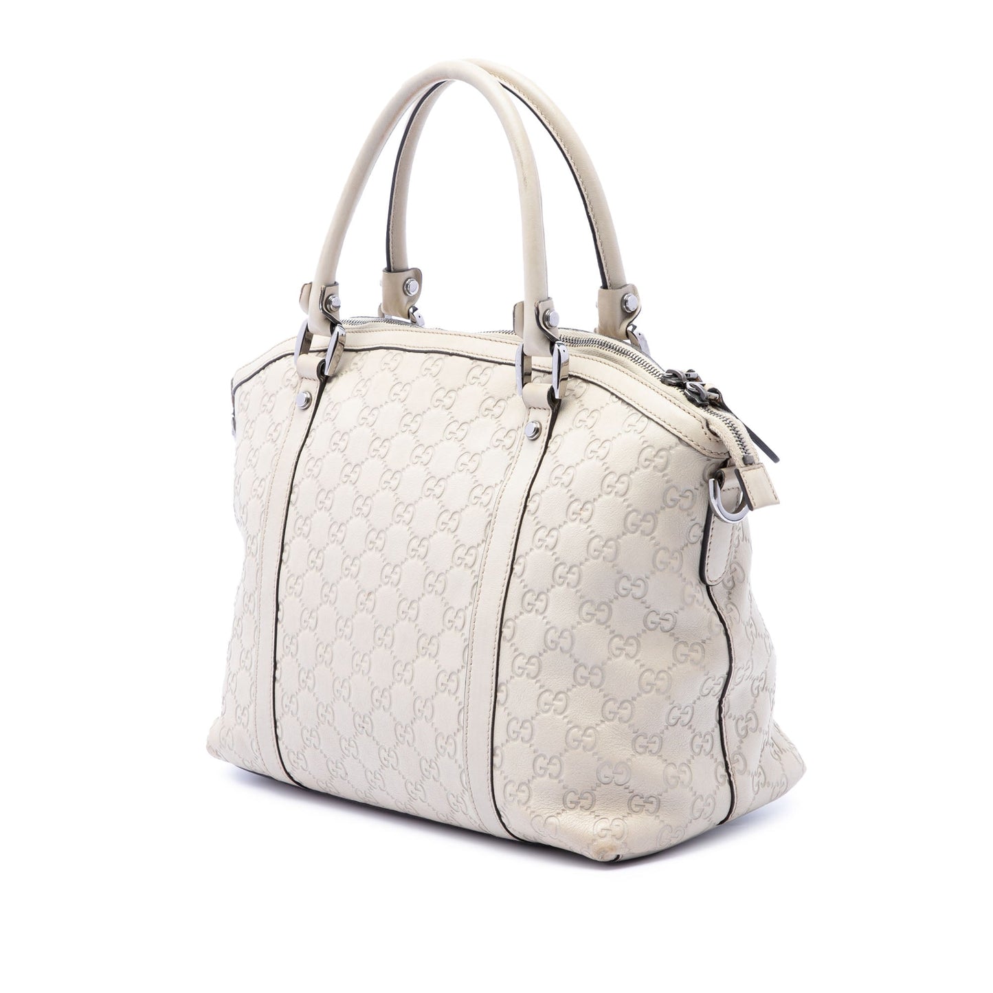 Gucci Dome Guccissima Pelle Avorio – 32 cm