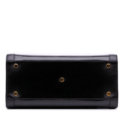 Saint Laurent Sac de Jour Large in pelle verniciata nera – 2014