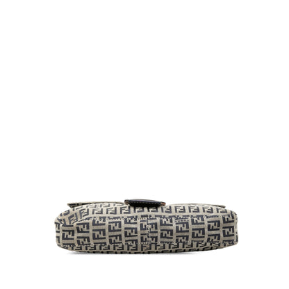 Fendi Baguette Zucchino Tela Blu/Grigio 2000-2010 – 26 cm