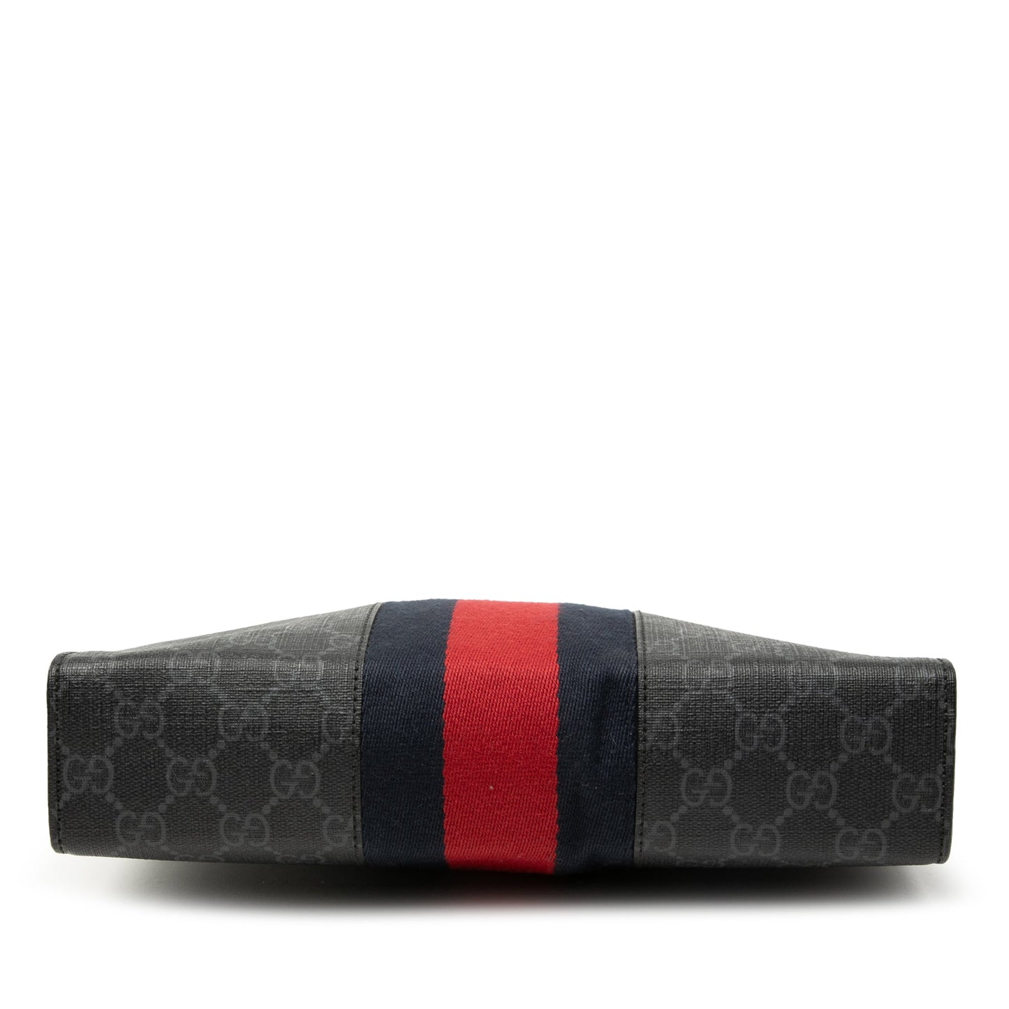 Gucci Pochette GG Supreme Black Web Tela Spalmata – 26 cm