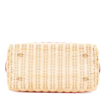 Dior – Lady Dior Basket Bag in Paglia e Dettagli Rosa (2022)