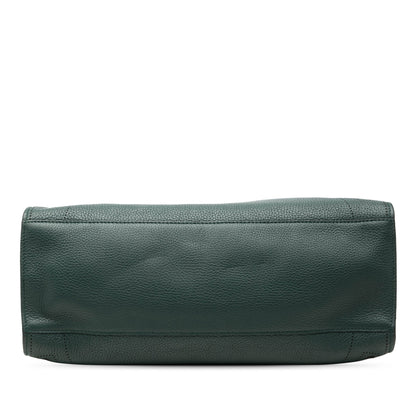 Balenciaga Blackout City Pelle Martellata Verde – 37 cm