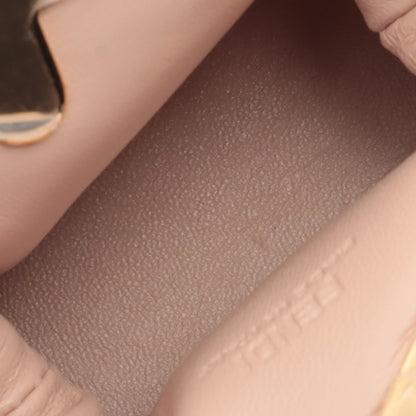 Fendi – First Mini Borsa in Pelle Nappa Rosa con Dettagli Oro