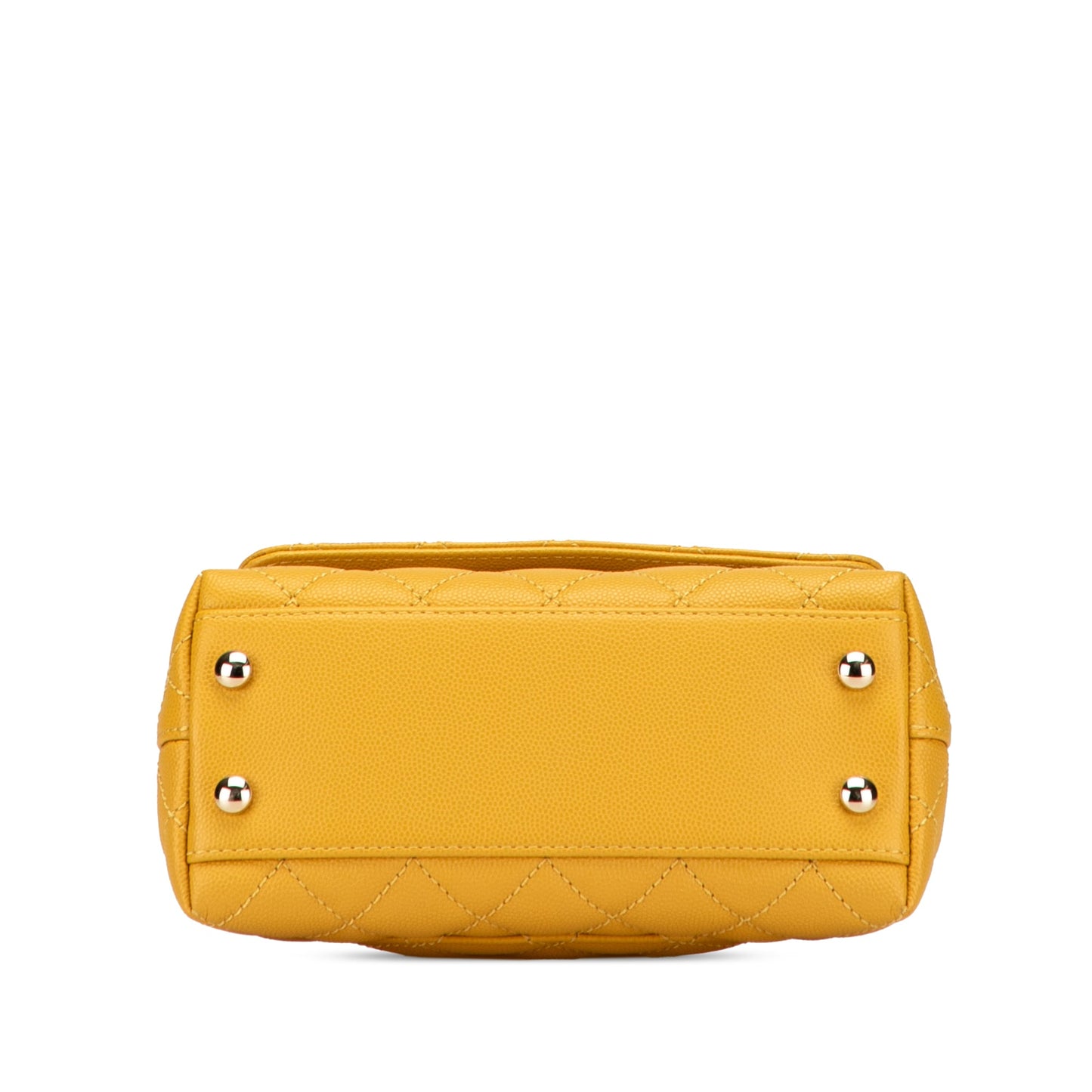 CHANEL – Coco Handle Mini in pelle Caviar Giallo (Serie N4EJX5A9)
