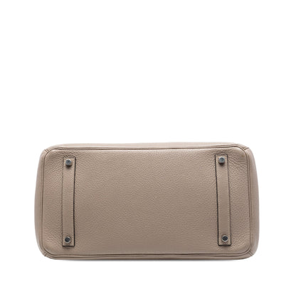Hermès Birkin 35 Togo Gris Tourterelle Palladium Hardware 2009