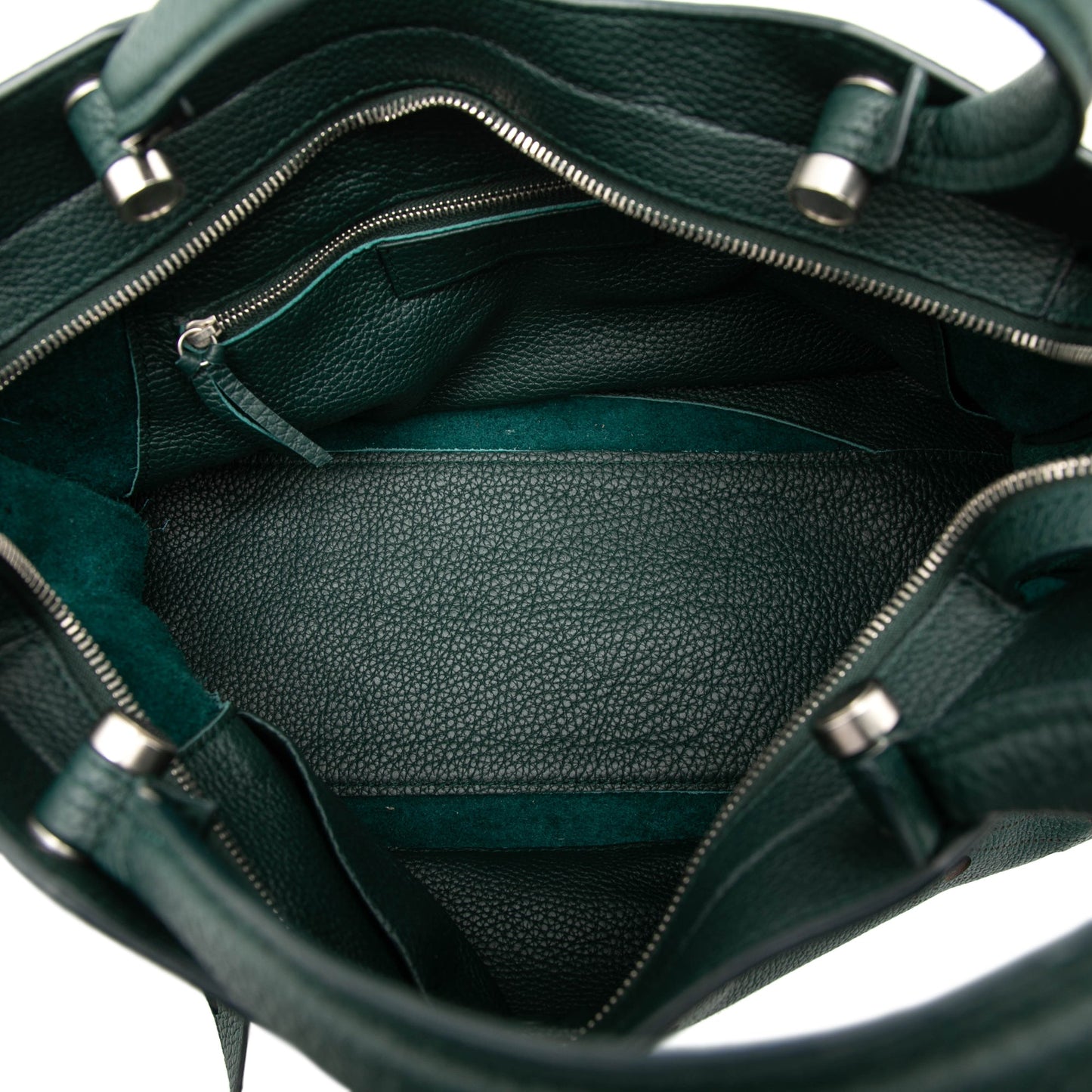 Balenciaga Blackout City Pelle Martellata Verde – 37 cm