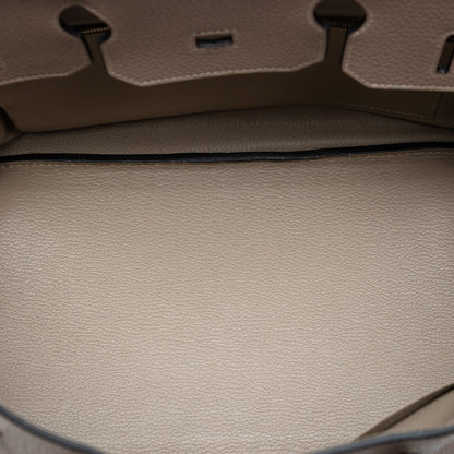 Hermès Birkin 35 Togo Gris Tourterelle Palladium Hardware 2009